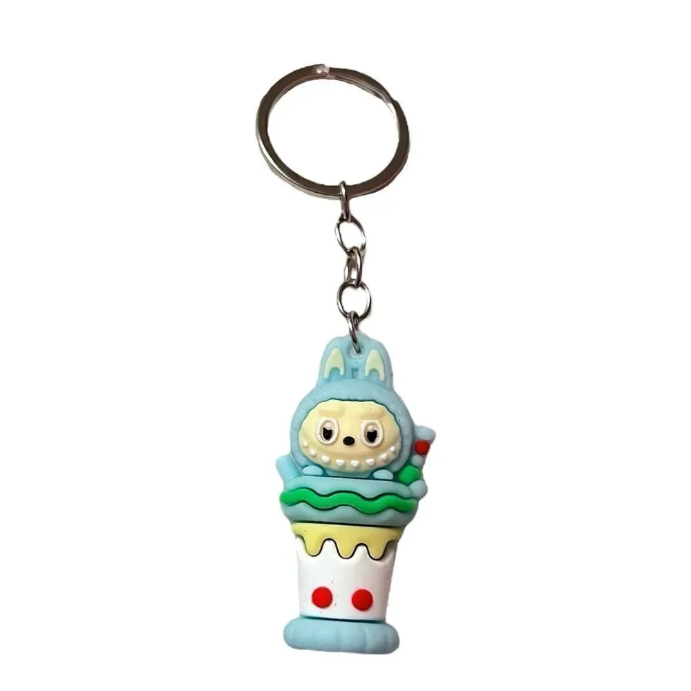 🤯5/$25🤯 Cute Blue Labubu On Ice Cream Keychain FLASH SALE